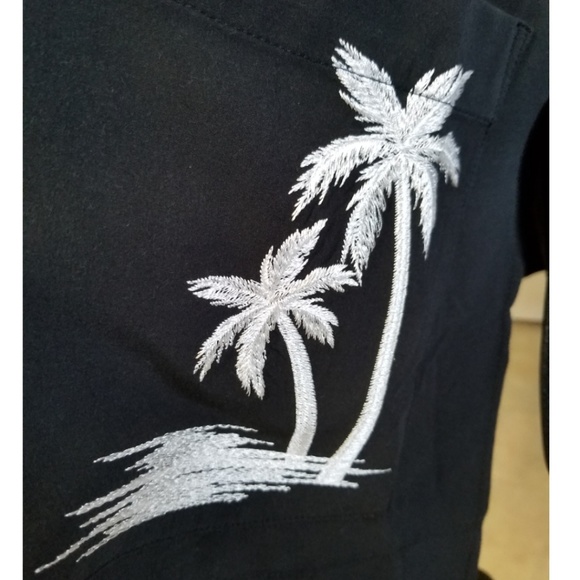 🆕️⬇️Levi's Black Palm Tree Print Embroidered Kimono - Picture 3 of 7